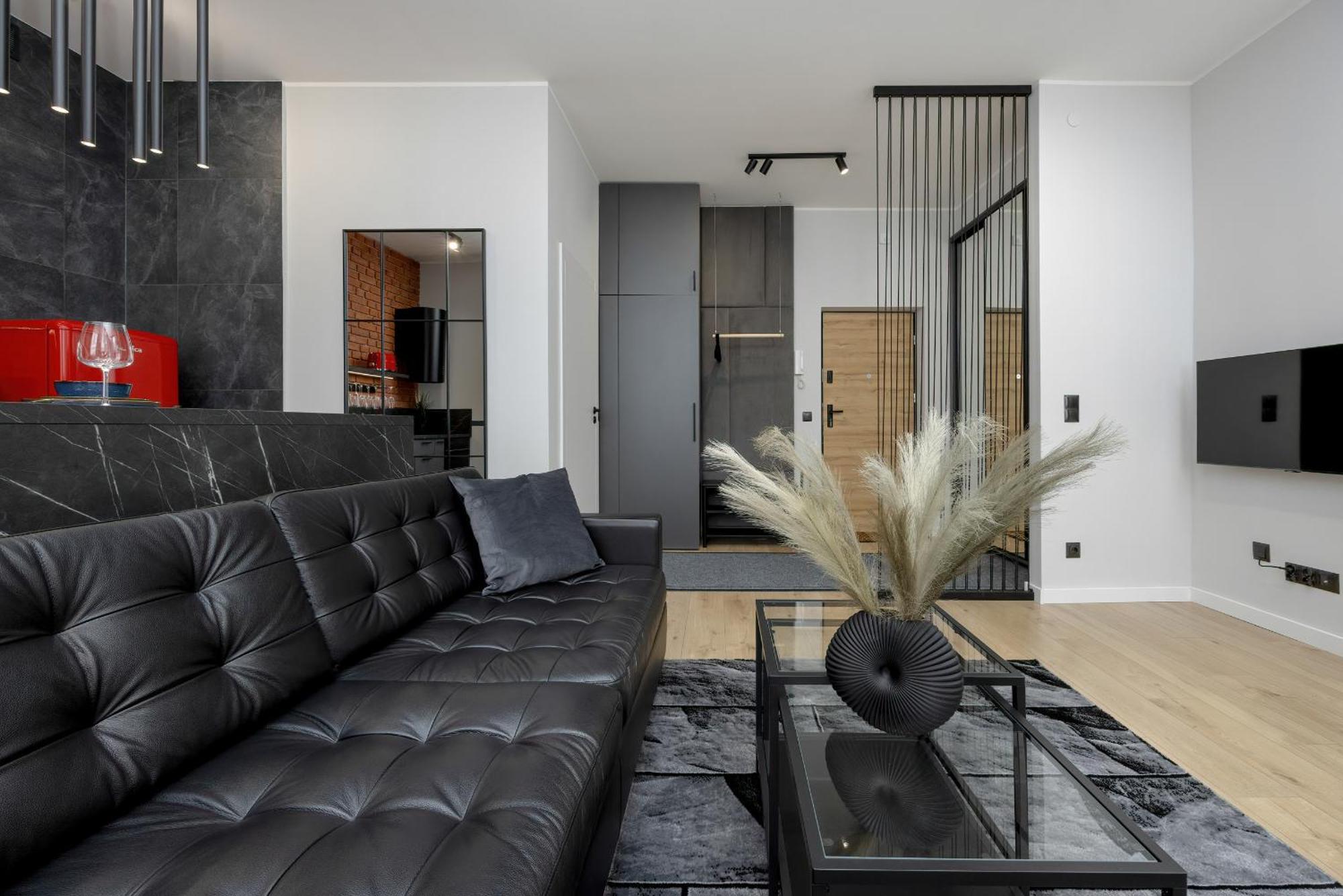 Exclusive Grey And Red Apartment In Warsaw Center By Noclegi Renters 외부 사진