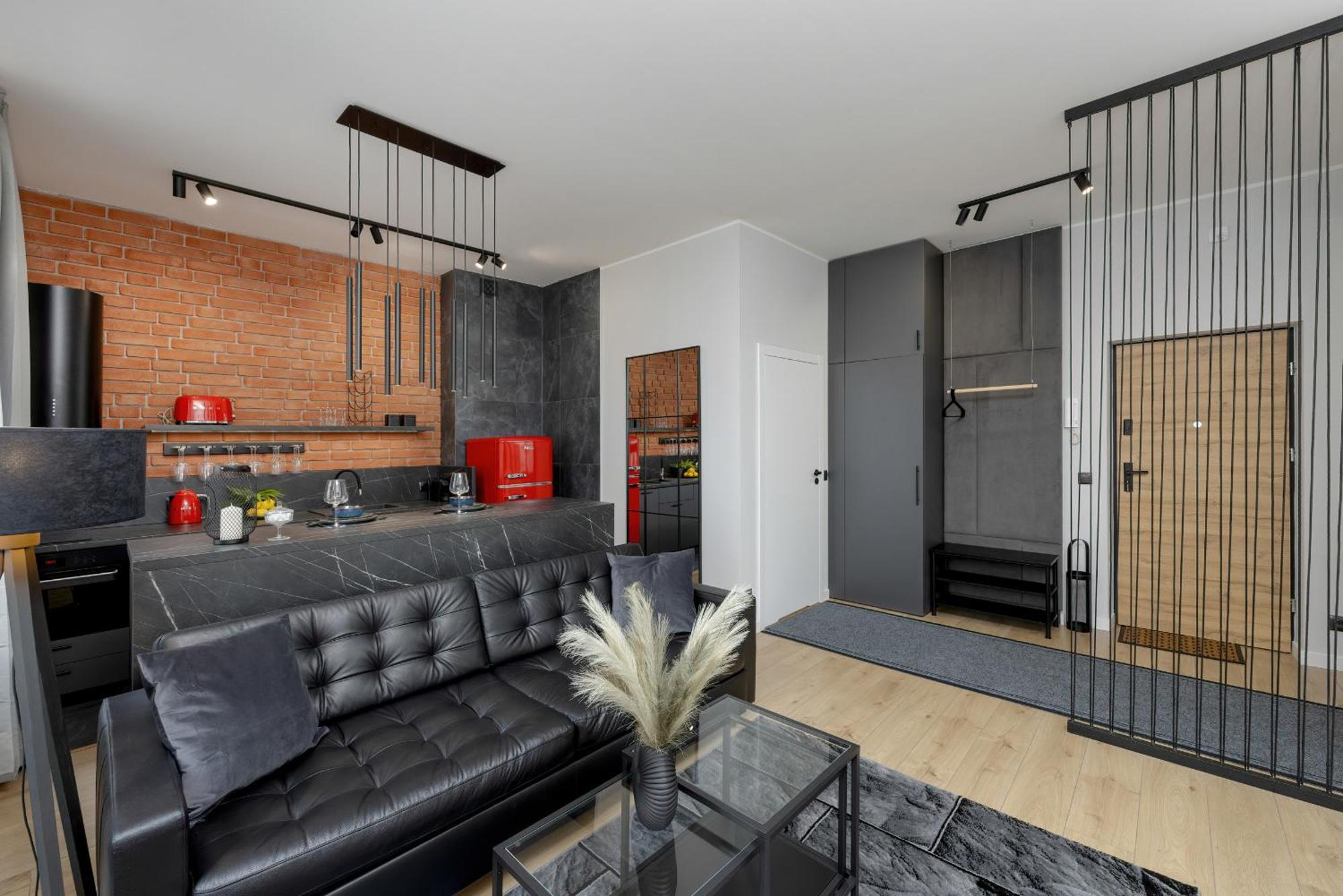 Exclusive Grey And Red Apartment In Warsaw Center By Noclegi Renters 외부 사진