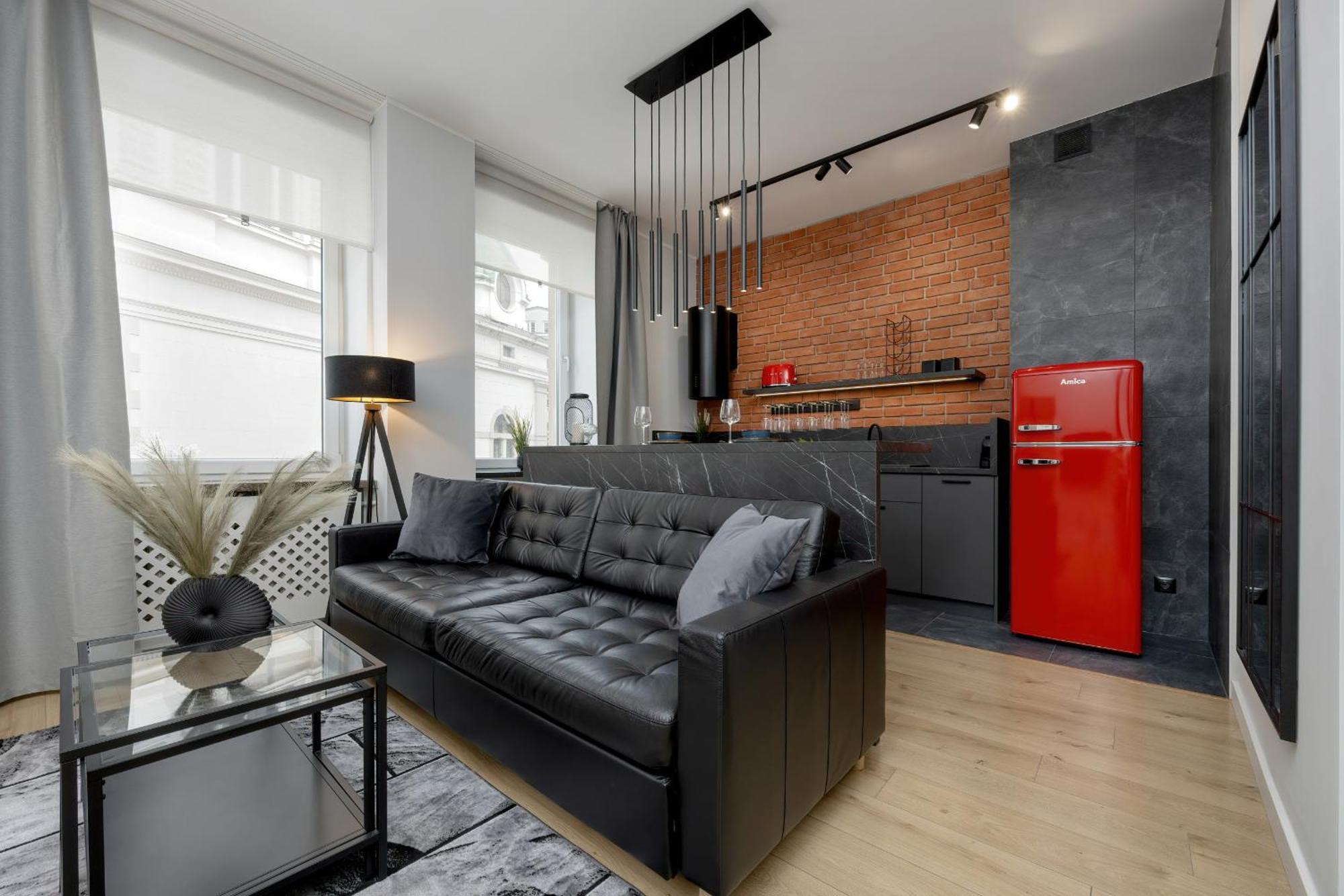 Exclusive Grey And Red Apartment In Warsaw Center By Noclegi Renters 외부 사진