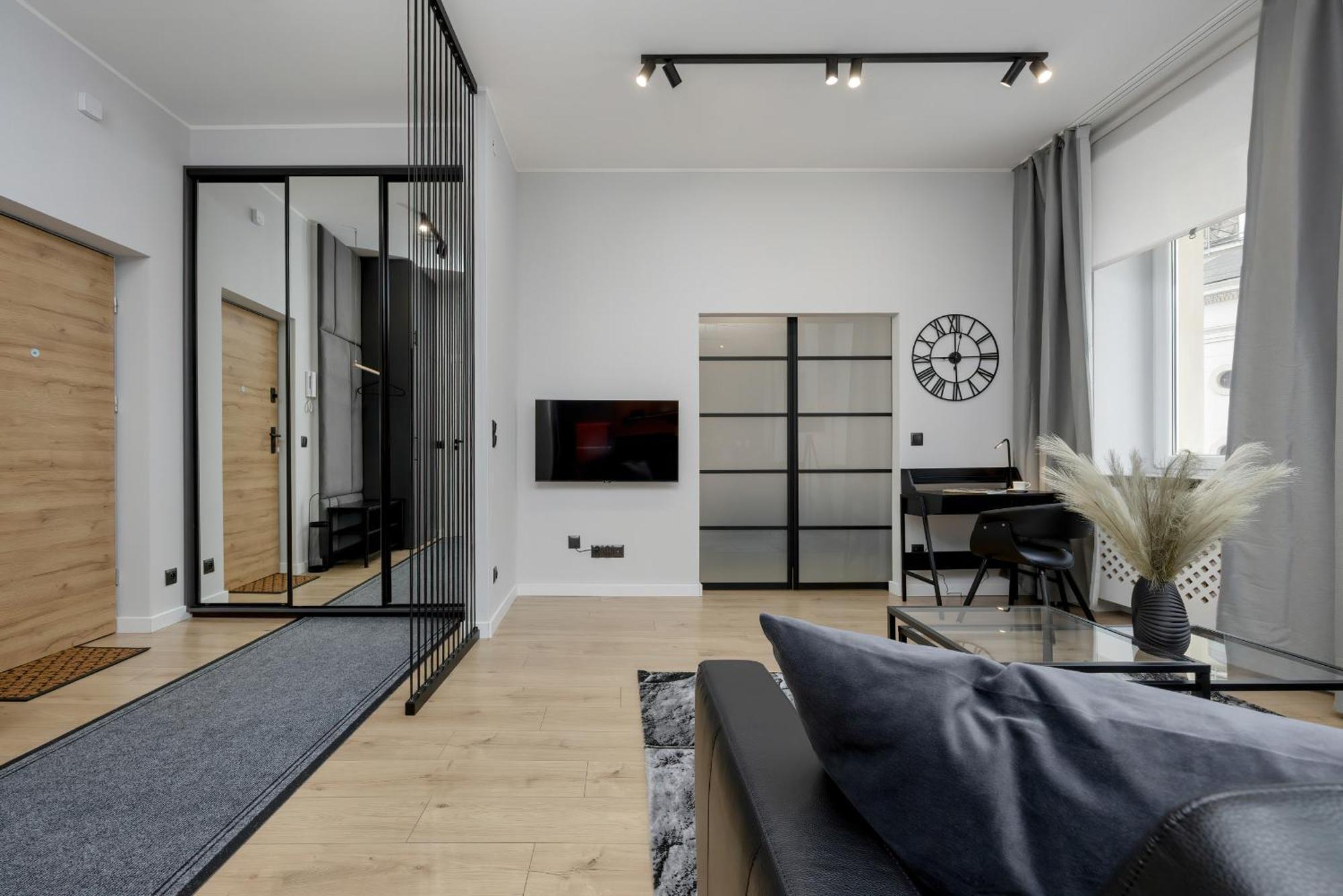 Exclusive Grey And Red Apartment In Warsaw Center By Noclegi Renters 외부 사진