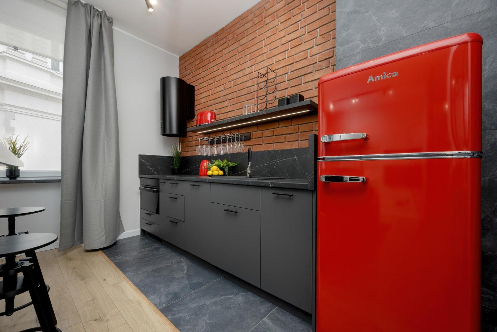Exclusive Grey And Red Apartment In Warsaw Center By Noclegi Renters 외부 사진